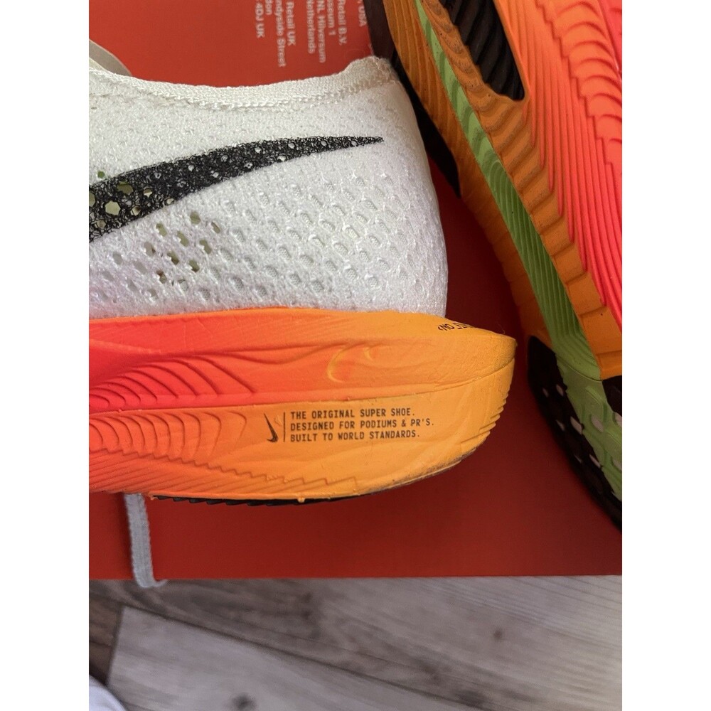 Unisex- Nike ZoomX VaporFly Next% 3 No Finish Line Men 6 New Multicolor Race Day - Picture 15 of 15